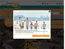 Tablet Screenshot of camping-lesembruns.com